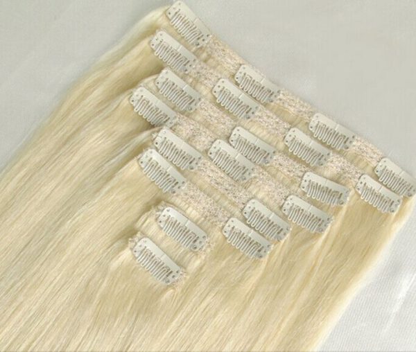 bighair clip-in hairextensions blond
